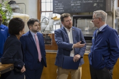May 21, 2025: Senator Kim joined Secretary Redding, Rep Davidson, Rep Madsen, and Broad Street Market leaders and vendors to celebrate the Market receiving a $500,000 Fresh Food Financing Initiative grant to help recover the historic stone building. 