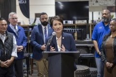 May 21, 2025: Senator Kim joined Secretary Redding, Rep Davidson, Rep Madsen, and Broad Street Market leaders and vendors to celebrate the Market receiving a $500,000 Fresh Food Financing Initiative grant to help recover the historic stone building. 