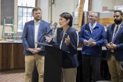 May 21, 2025: Senator Kim joined Secretary Redding, Rep Davidson, Rep Madsen, and Broad Street Market leaders and vendors to celebrate the Market receiving a $500,000 Fresh Food Financing Initiative grant to help recover the historic stone building. 
