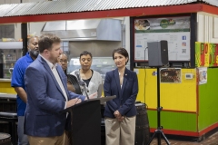 May 21, 2025: Senator Kim joined Secretary Redding, Rep Davidson, Rep Madsen, and Broad Street Market leaders and vendors to celebrate the Market receiving a $500,000 Fresh Food Financing Initiative grant to help recover the historic stone building. 