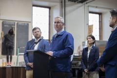 May 21, 2025: Senator Kim joined Secretary Redding, Rep Davidson, Rep Madsen, and Broad Street Market leaders and vendors to celebrate the Market receiving a $500,000 Fresh Food Financing Initiative grant to help recover the historic stone building. 