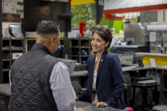May 21, 2025: Senator Kim joined Secretary Redding, Rep Davidson, Rep Madsen, and Broad Street Market leaders and vendors to celebrate the Market receiving a $500,000 Fresh Food Financing Initiative grant to help recover the historic stone building. 