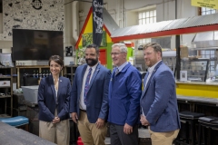May 21, 2025: Senator Kim joined Secretary Redding, Rep Davidson, Rep Madsen, and Broad Street Market leaders and vendors to celebrate the Market receiving a $500,000 Fresh Food Financing Initiative grant to help recover the historic stone building. 