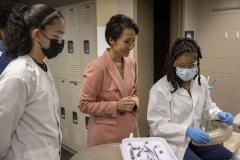 March 20, 2025: Senator Kim tour of four Health Sciences and Public Services programs at Dauphin County Technical School