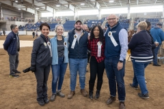 January 10, 2025: Senator Patty Kim attends the 2025 Farm Show and participates in the Celebrity Cow Milking Contest.