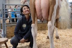 January 10, 2025: Senator Patty Kim attends the 2025 Farm Show and participates in the Celebrity Cow Milking Contest.