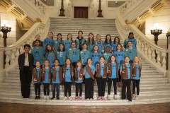 April 21, 2025: Senator Kim visits with Girl Scouts