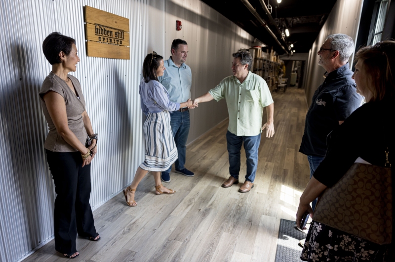 July 25, 2025: Senator Kim visits Hidden Still Distillery