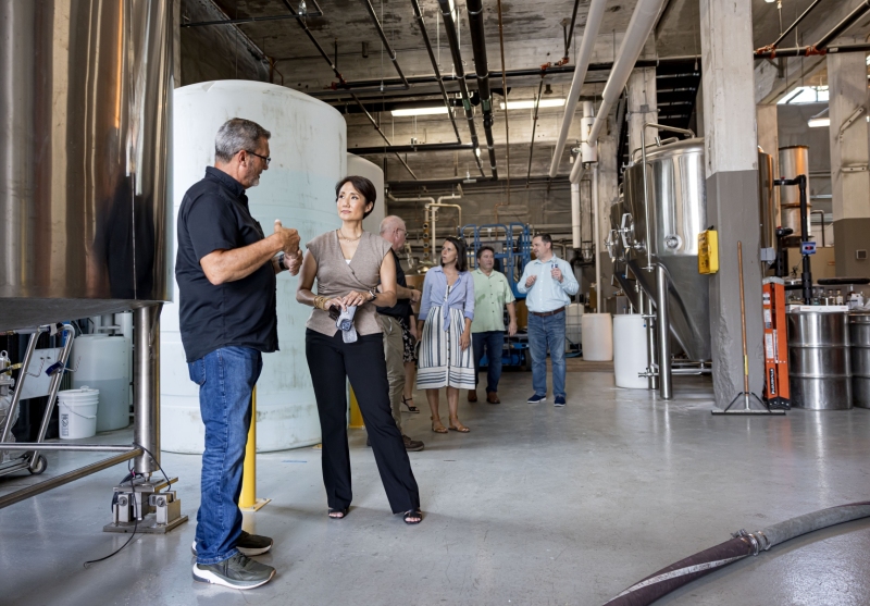 July 25, 2025: Senator Kim visits Hidden Still Distillery