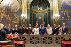 January 7, 2025: Senator Patty Kim is sworn into the Pennsylvania State Senate.