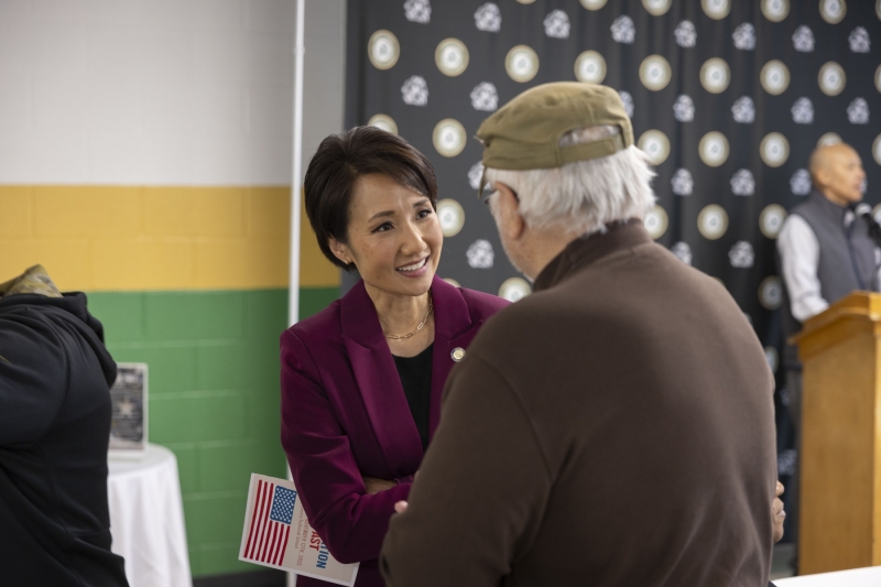 November 12, 2025: Senator Kim hosts Veterans Breakfast at the Dauphin County Technical School.