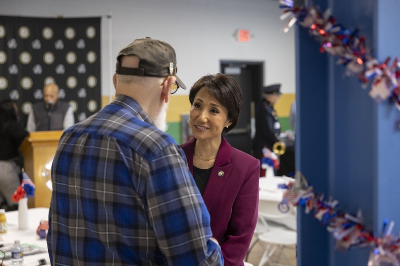 November 12, 2025: Senator Kim hosts Veterans Breakfast at the Dauphin County Technical School.