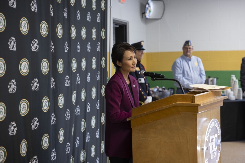 November 12, 2025: Senator Kim hosts Veterans Breakfast at the Dauphin County Technical School.