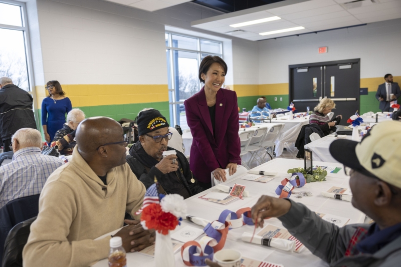 November 12, 2025: Senator Kim hosts Veterans Breakfast at the Dauphin County Technical School.