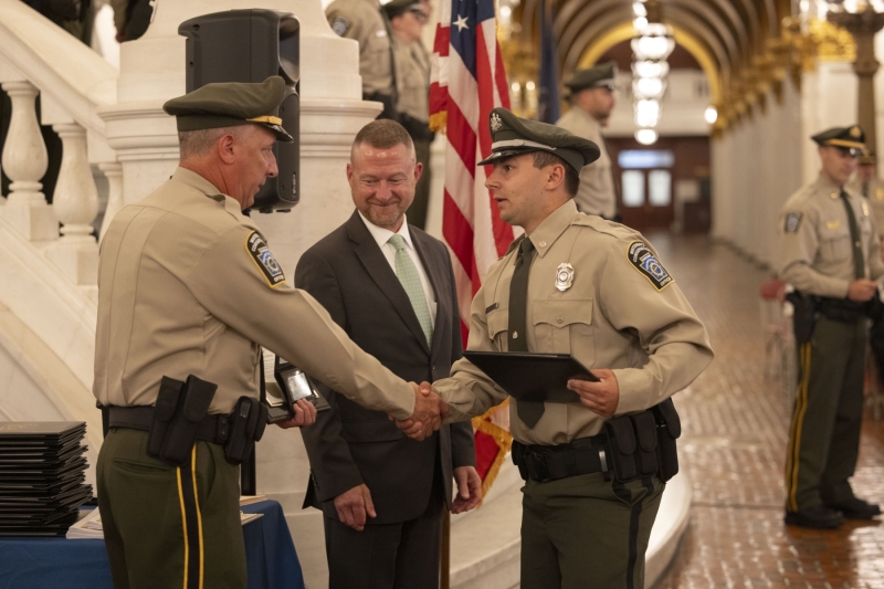 July 18, 2025: Senator Patty Kim attends the 2025 Waterways Conservation Officers' Graduation Ceremony.