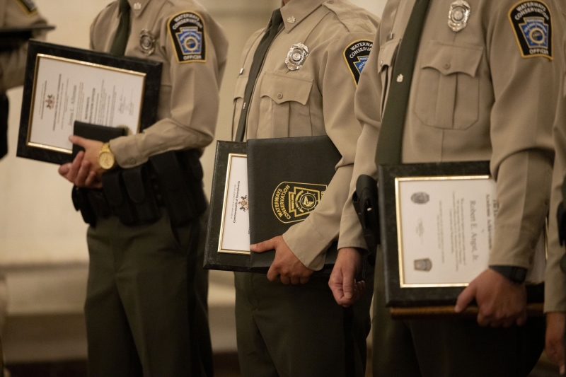July 18, 2025: Senator Patty Kim attends the 2025 Waterways Conservation Officers' Graduation Ceremony.