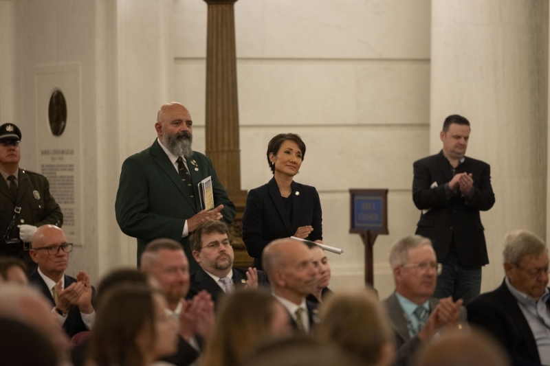 July 18, 2025: Senator Patty Kim attends the 2025 Waterways Conservation Officers' Graduation Ceremony.