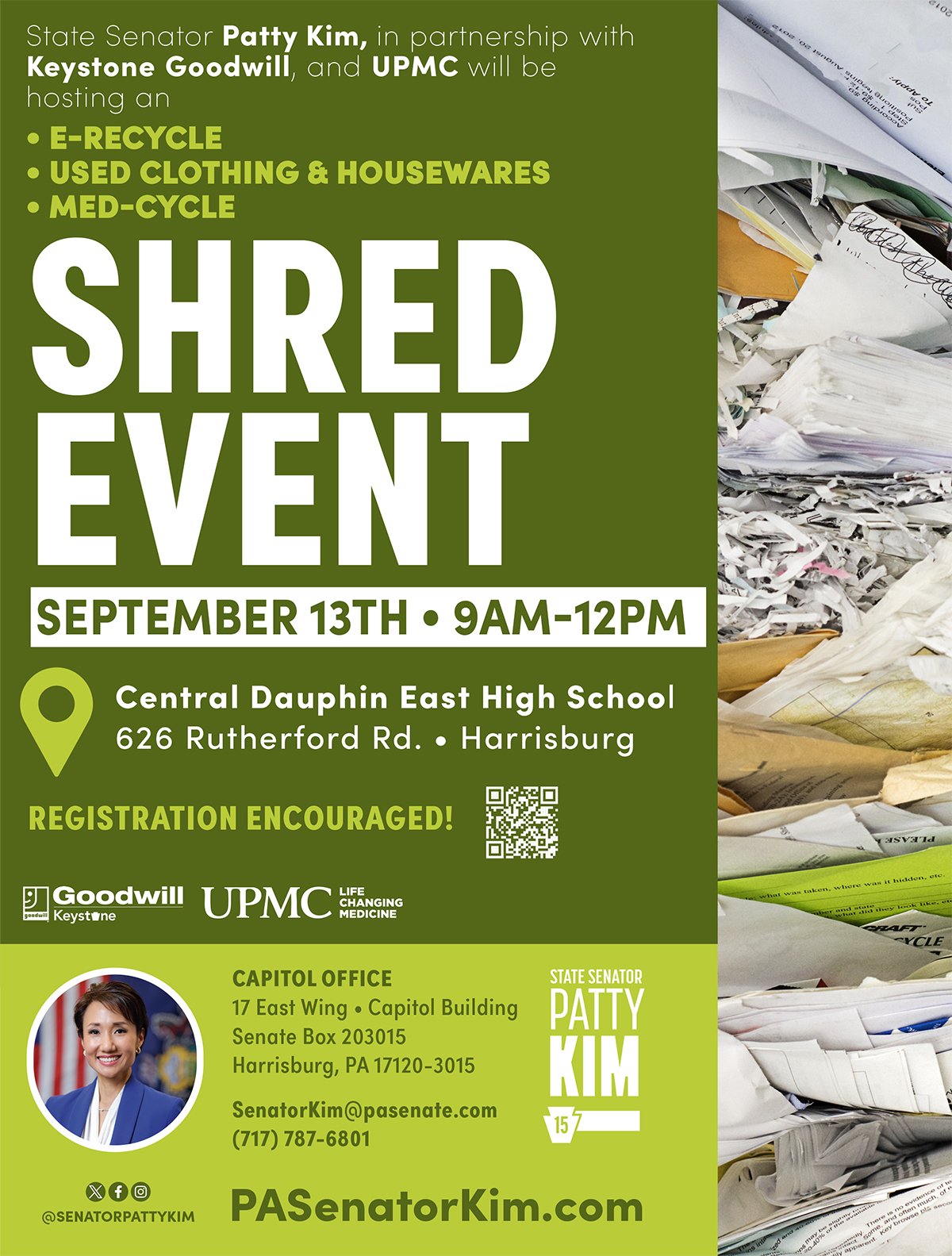 Shredding Event - September 13, 2025